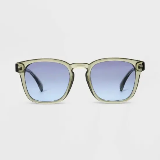 Women's Shiny Plastic Square Sunglasses with Gradient Lenses - Universal Thread&trade; image {3}