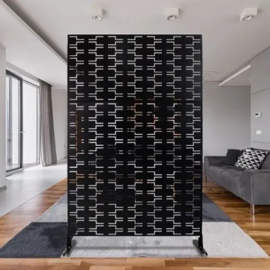 PAGED Outdoor Privacy Screen, Metal Patio Privacy Screen, Freestanding Decorative Privacy Screen for Deck Balcony Patio, Fence Privacy Screen image {5}