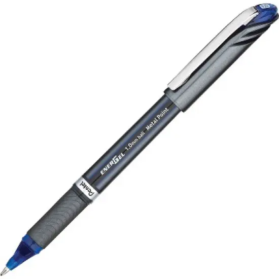 Pentel EnerGel NV Liquid Gel Pen 1mm Blue Barrel Blue Ink BL30C image {1}