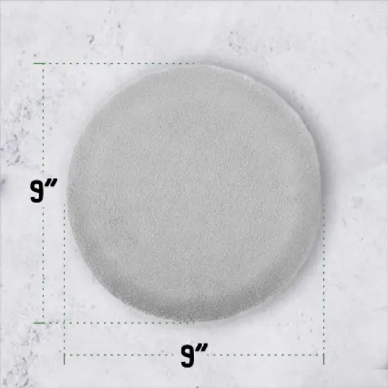 Evergreen Pet Supplies [2 Pack] 9" Round Microwave Pet Heating Pad for Hours of Soothing Warmth - Easy Clean Warming Disc with Washable Cover image {5}