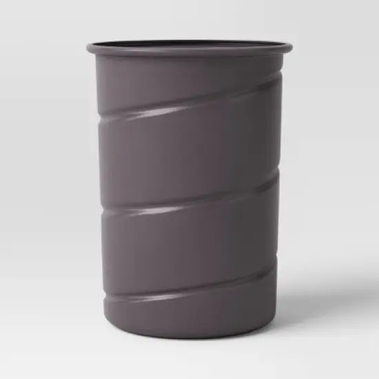 17" Textured Pumpkin Urn Spider Style Halloween Decorative Prop Gray - Hyde and EEK! Boutique&trade; image {3}