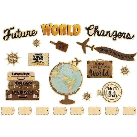 Teacher Created Resources Travel the Map Future World Changers Bulletin Board Set (TCR8623) image {1}