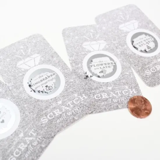 24ct Glitter Scratch Off Game Cards image {2}