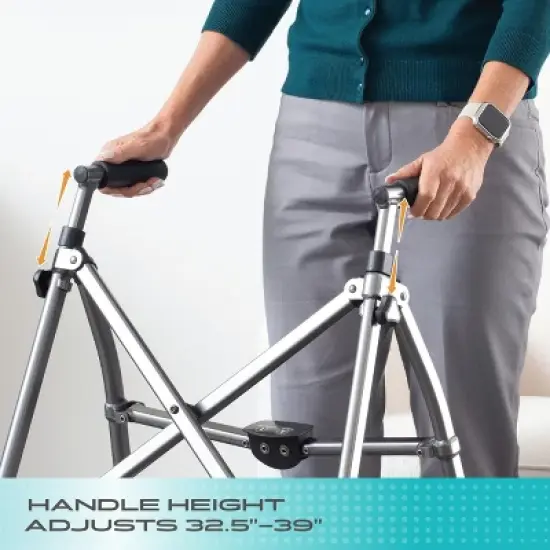 Stander Wonder Walker Plus, 2-Wheel Lightweight Folding Walker image {4}