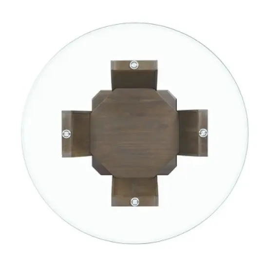 Simms Round Counter Height Dining Table Walnut - Picket House Furnishings image {3}