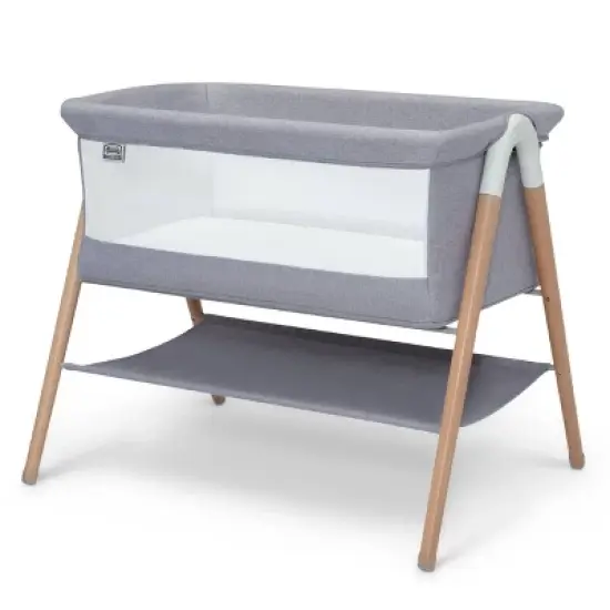 Simmons Kids' Koi Beechwood By the Bed Bassinet - Dove Gray image {3}