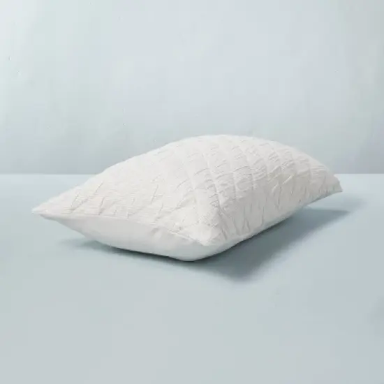 Diamond Stripe Matelass&eacute; Pillow Sham - Hearth & Hand&trade; with Magnolia image {3}