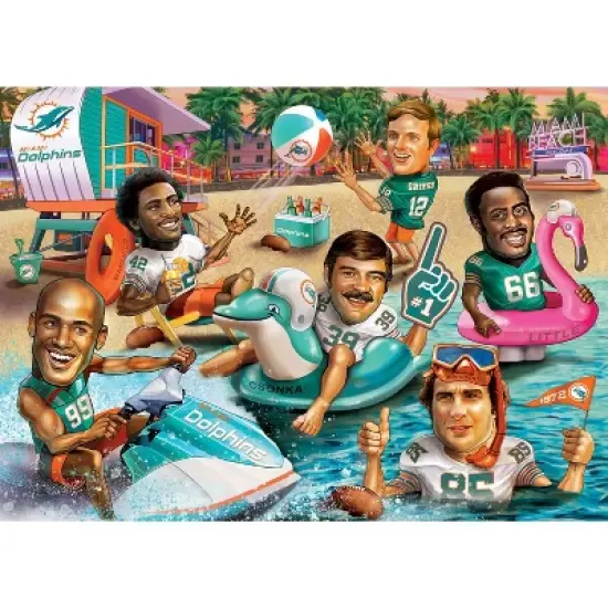 NFL Miami Dolphins All Time Greats 500pc Puzzle Game image {1}