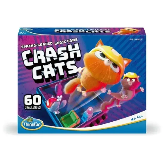ThinkFun Crash Cats Logic Game: Creative Thinking Educational Game for Kids, 1+ Players, Includes Instructions & Pieces image {1}