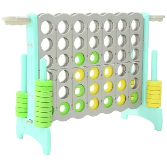 SDADI Giant 64 Inch 4-In-A-Row Hoop Connect Strategy Game and Basketball Indoor/Outdoor Family Fun Board for Toddlers, Kids, Adults image {8}