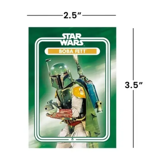 NMR Distribution Star Wars Boba Fett 2.5 x 3.5 Inch Flat Magnet image {3}