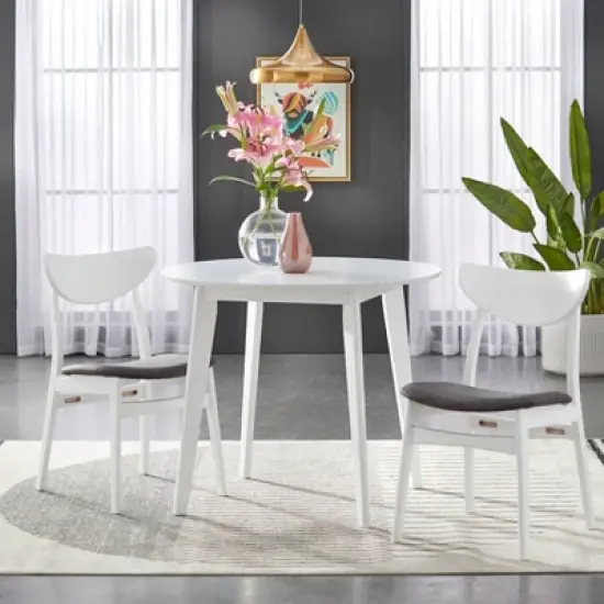 Set of 2 Tania Dining Chairs White - Buylateral image {2}