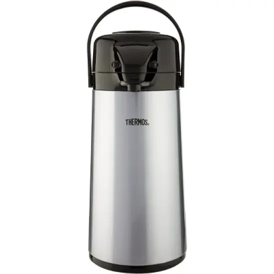 Thermos 2 Quart Glass Vacuum Insulated Pump Pot - Gray Metallic image {1}