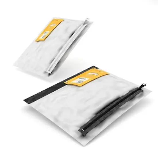 PVC Clear Zipper Pencil Pouch - Clear Window, Fits Standard 3-Ring Binder, 6.25 X 10 Inches, Assorted Colors (60 Packs) image {3}
