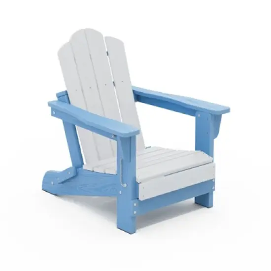 Hyleory Kids' Outdoor Adirondack Chair - Durable HDPE Kids' Patio Chair image {12}
