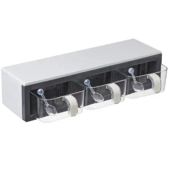The Lakeside Collection 3-Compartment Spice Organizer - Wall Storage Rack image {4}