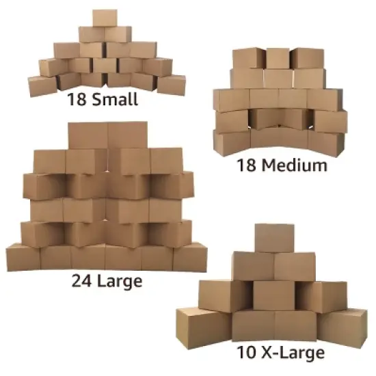 UBMOVE 6 Room Basic Moving Kit 70 Boxes & Supplies image {4}