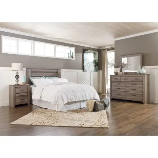 Zelen Panel Headboard Queen Warm Gray - Signature Design by Ashley image {2}