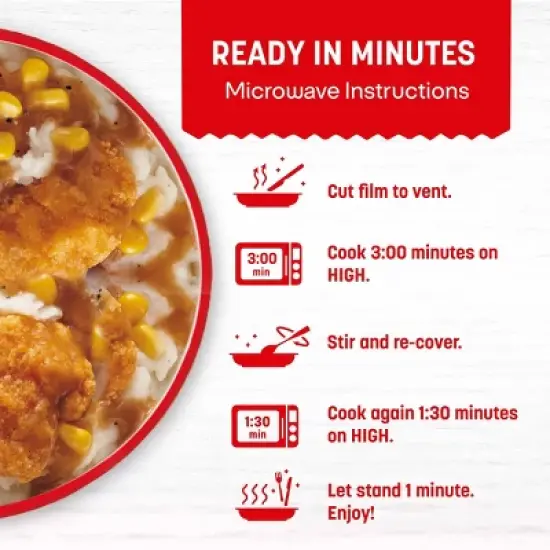 Lean Cuisine Frozen Chicken with Mashed Potatoes Microwave Meal - 10.5oz image {1}