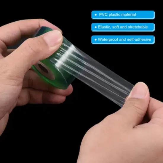 Unique Bargains Clear Stretchable Garden Grafting Tapes for Fruit Trees Green image {3}