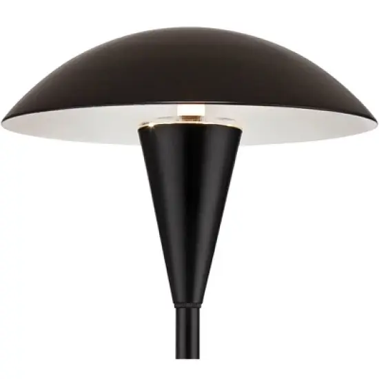 John Timberland Grant 18" High Black LED Mushroom Path Lights Set of 2 image {1}