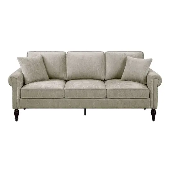 Evok Contemporary Chenille Upholstered Sofa - miBasics image {3}