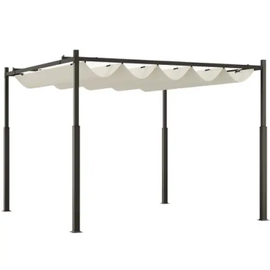 10' x 10' Retractable Pergola, UPF30+ Patio Pergola image {7}