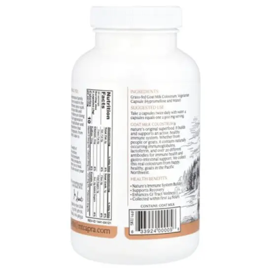 Mt. Capra Goat Milk Colostrum, 120 Capsules image {1}
