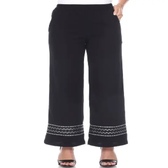 Women's Wide-Leg Pants - White Mark image {1}