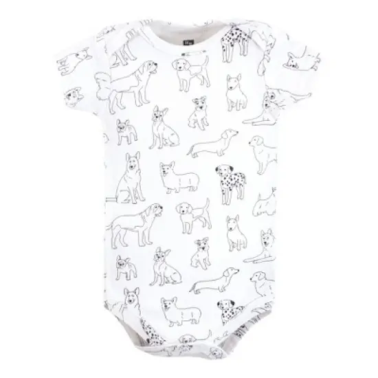 Hudson Baby Infant Boy Cotton Bodysuits, Boy Dogs image {3}