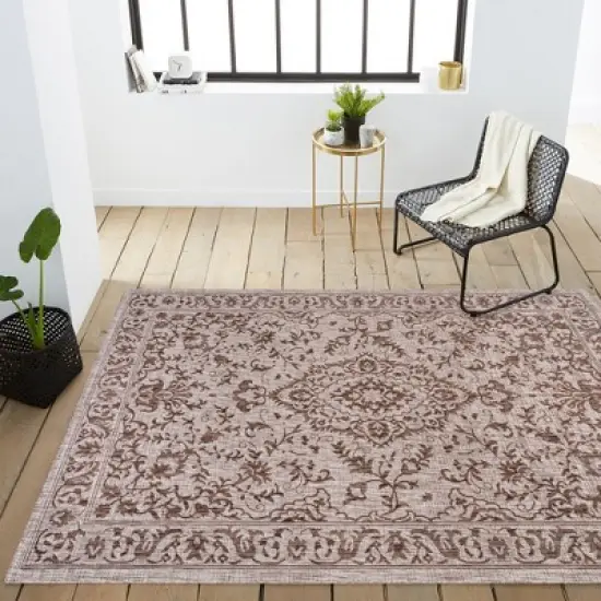 Jerash Ornate Medallion Indoor/Outdoor Area Rug - JONATHAN Y image {10}