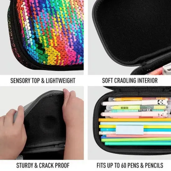 ZIPIT Sequin Pencil Box image {2}