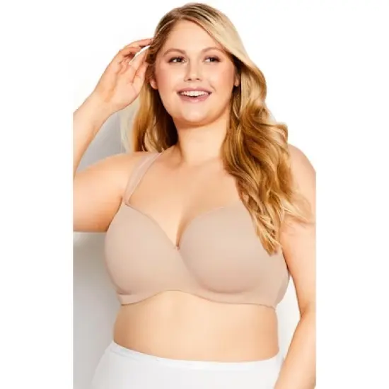 Women's Plus Size Basic Balconette Bra - beige | AVENUE image {12}