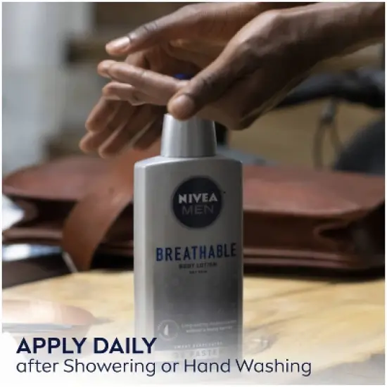 NIVEA MEN Breathable Body Lotion for Dry Skin Scented - 13.5 fl oz image {2}
