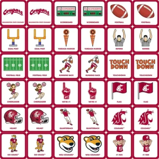 MasterPieces Officially Licensed NCAA Washington State Cougars Matching Game for Kids and Families image {2}