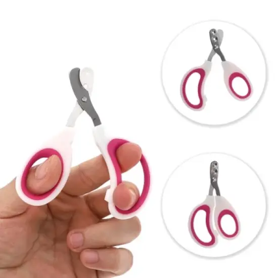 Unique Bargains Durable Double Hole Pet Nail Clippers 3.94"x2.56" 1 Pc image {2}