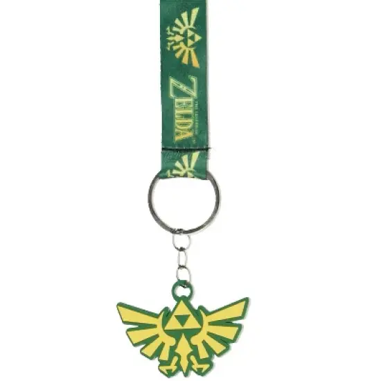 The Legend of Zelda Lanyard Wristlet Triforce Wrist Strap Lanyard For Keys and Wallets image {1}