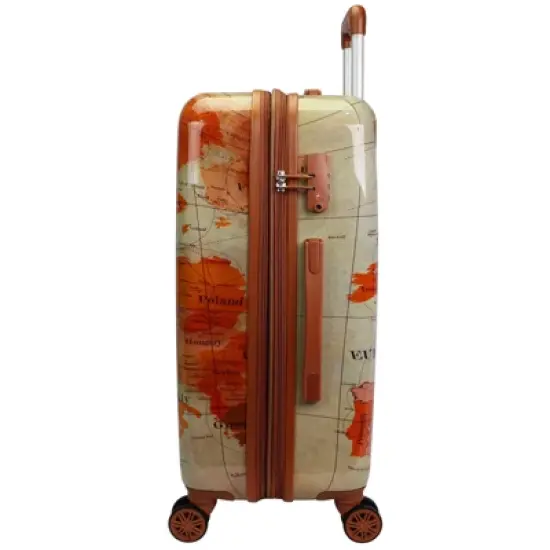 World Traveler Europe 24-Inch Expandable Spinner Luggage with TSA Lock image {4}