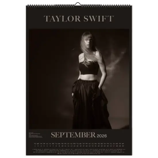 BrownTrout Taylor Swift 2026 11.7x16.5 Inch Hanging A3 Poster Wall Calendar image {3}