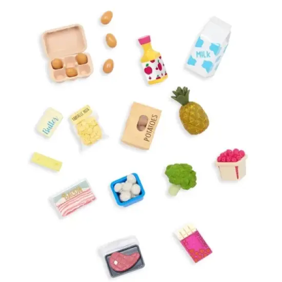 Our Generation At the Market Shopping Cart Purple & Yellow Accessory Set for 18" Dolls image {5}