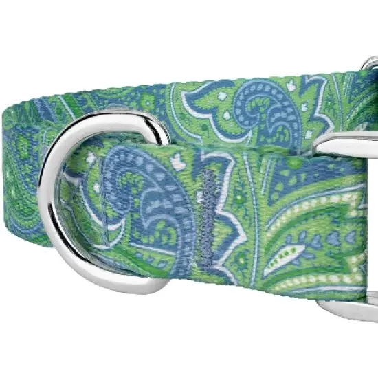 Country Brook Petz Premium Green Paisley Collar and Leash image {4}