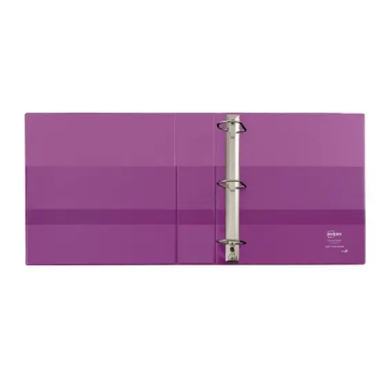 Avery 2" One Touch EZD Rings 540 Sheet Capacity Heavy Duty View Binder - Purple: Polypropylene, 4 Pockets, Clear Cover image {2}