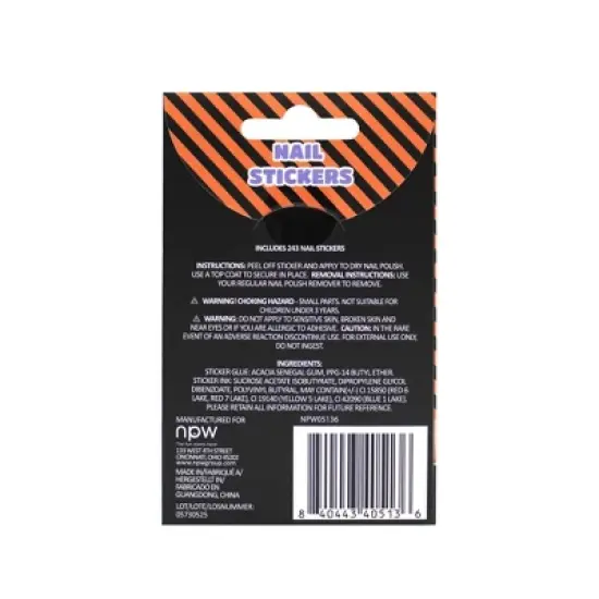 NPW 243ct Halloween Nail Stickers image {1}