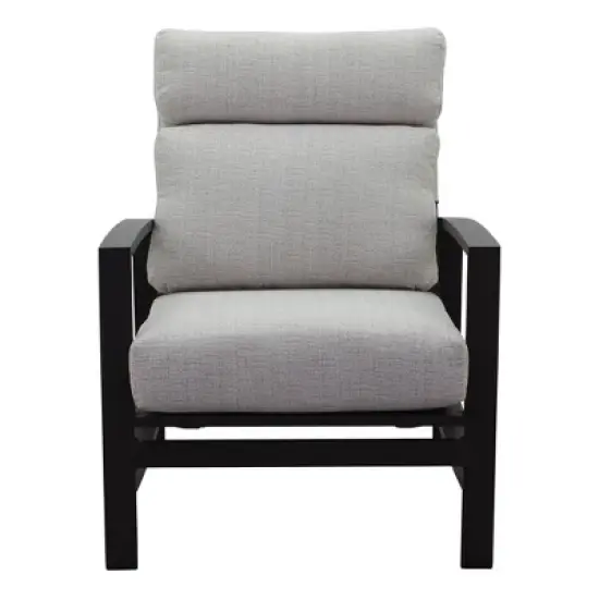 Courtyard Casual Santorini Club Chair with Envelop back Cushion Alum frame in powder coating  Price is for a Pack of 2 image {3}