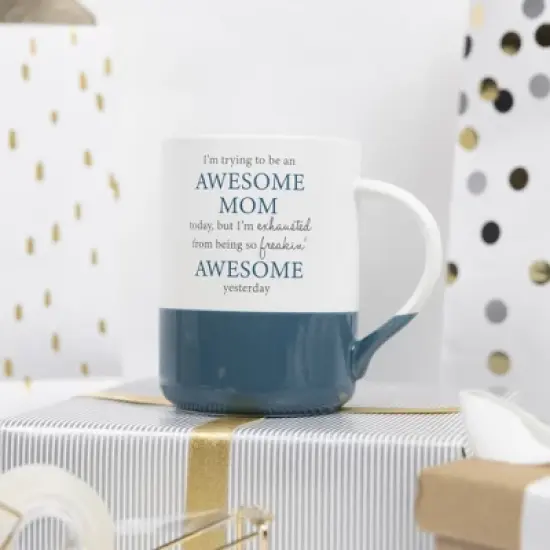Pavilion Gift Company - Awesome Mom - 18 oz Mug - Drinkware image {3}