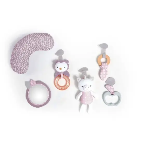 Ingenuity Cozy Spot Reversible Duvet Activity Gym with Wooden Toy Bar image {6}