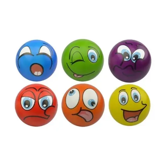 Link worldwide Ready! Set! Play! Pack Of 24 Mini Emoji Soft Foam Stress Reliever Balls, Fidget Toy For Kids & Adults image {9}