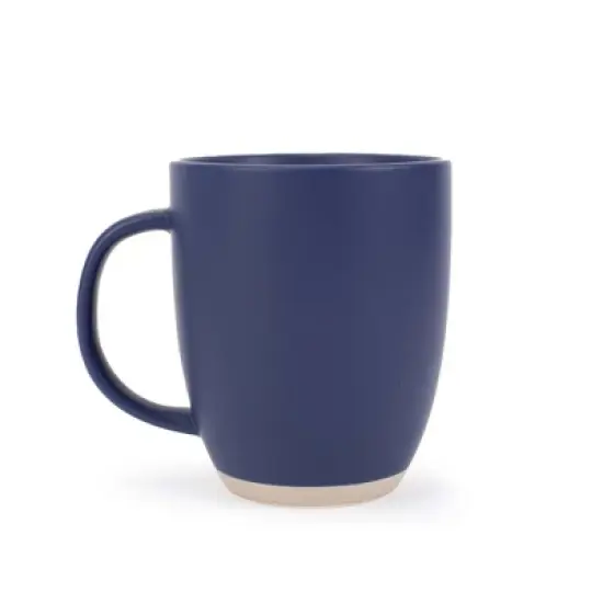 Elanze Designs Raw Clay Bottom Warm Assorted 13 ounce Ceramic Coffee Mugs Set of 4 image {1}