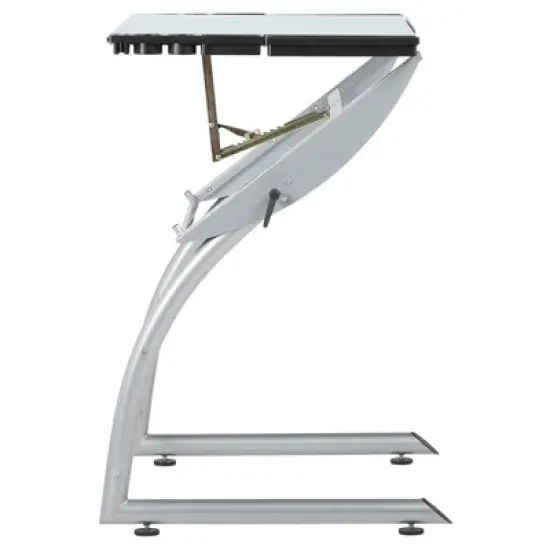 Triflex Drawing Table Soft Silver - Studio Designs image {1}