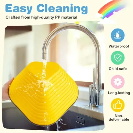 Costway 11 Pcs Stepping Stones with Full Non-Slip Edging for Children Indoor and Outdoor image {6}